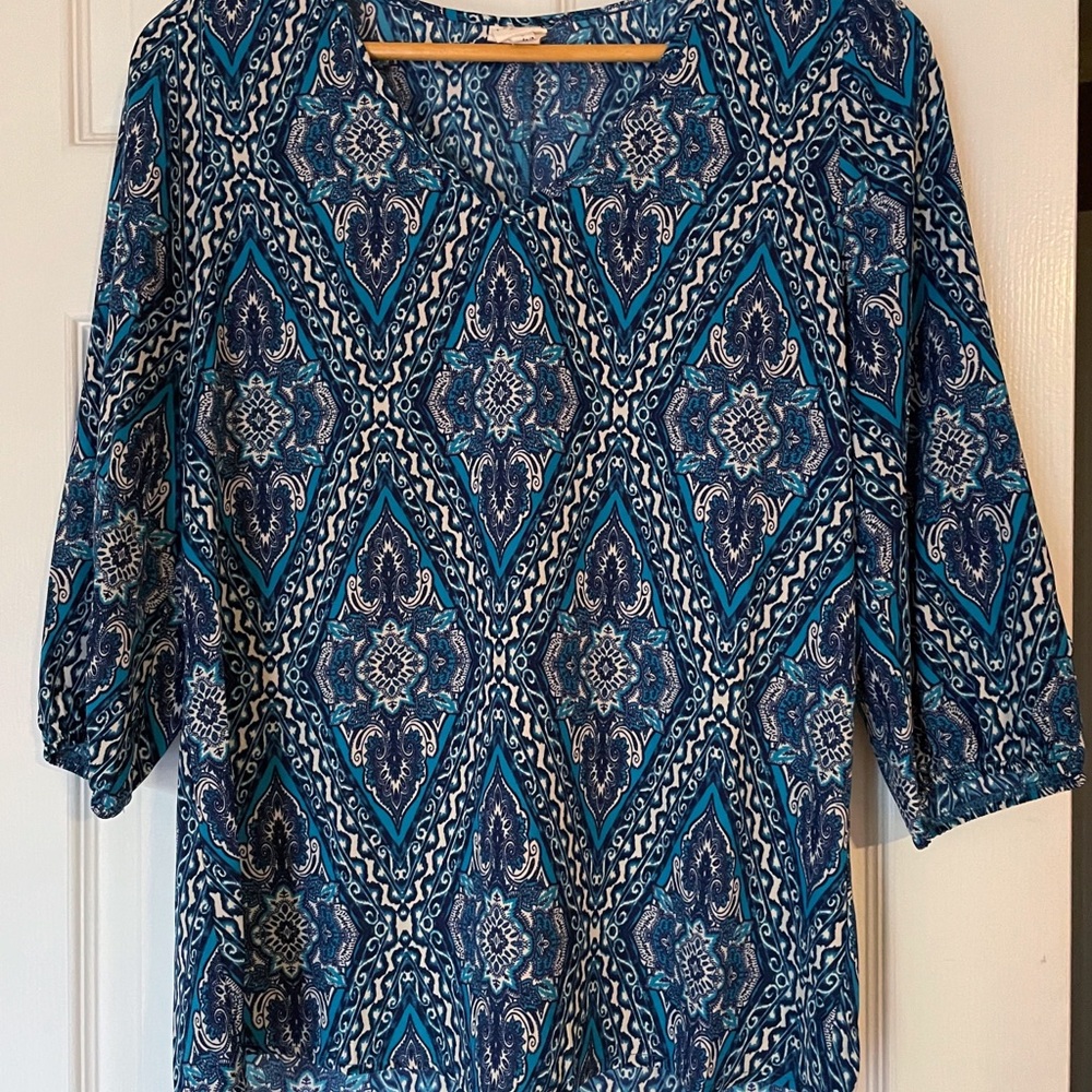 Pink Owl High Low Blouse Size Small